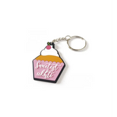 Cupcake-vorm sleutelhanger -sweetest ukhti, schattig en perfect cadeau for vriendin